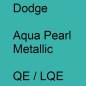 Preview: Dodge, Aqua Pearl Metallic, QE / LQE.